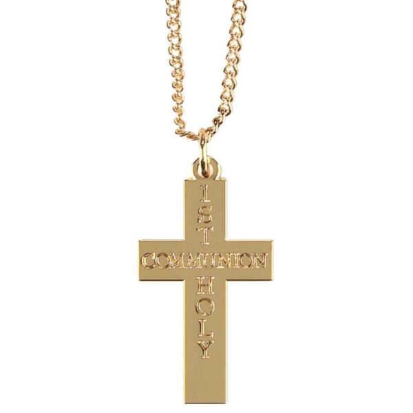 Necklace - Gold First Communion - Johnson-Danielson Funeral Home